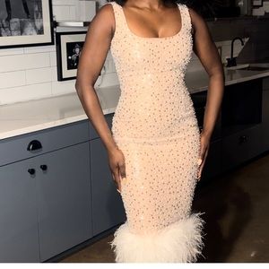 Nadine Merabi Lulu white dress with tag